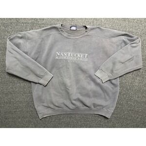 Distressed Vintage 90s Lee Nantucket Sweatshirt Crewneck Gray Men's Size XL